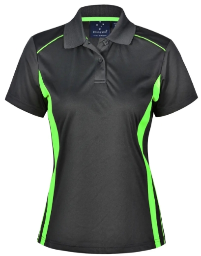 Picture of Winning Spirit, Ladies Cooldry S/S Contrast Interlock Polo